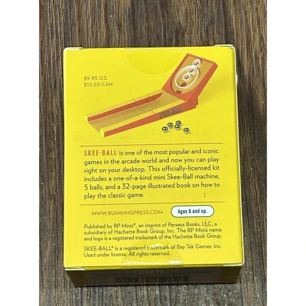 Desktop Skee-Ball: Give it a roll! by Running Press (English) Hardcover Book New